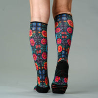 Viasox Cinco de Mayo Compression Socks detail close-up
