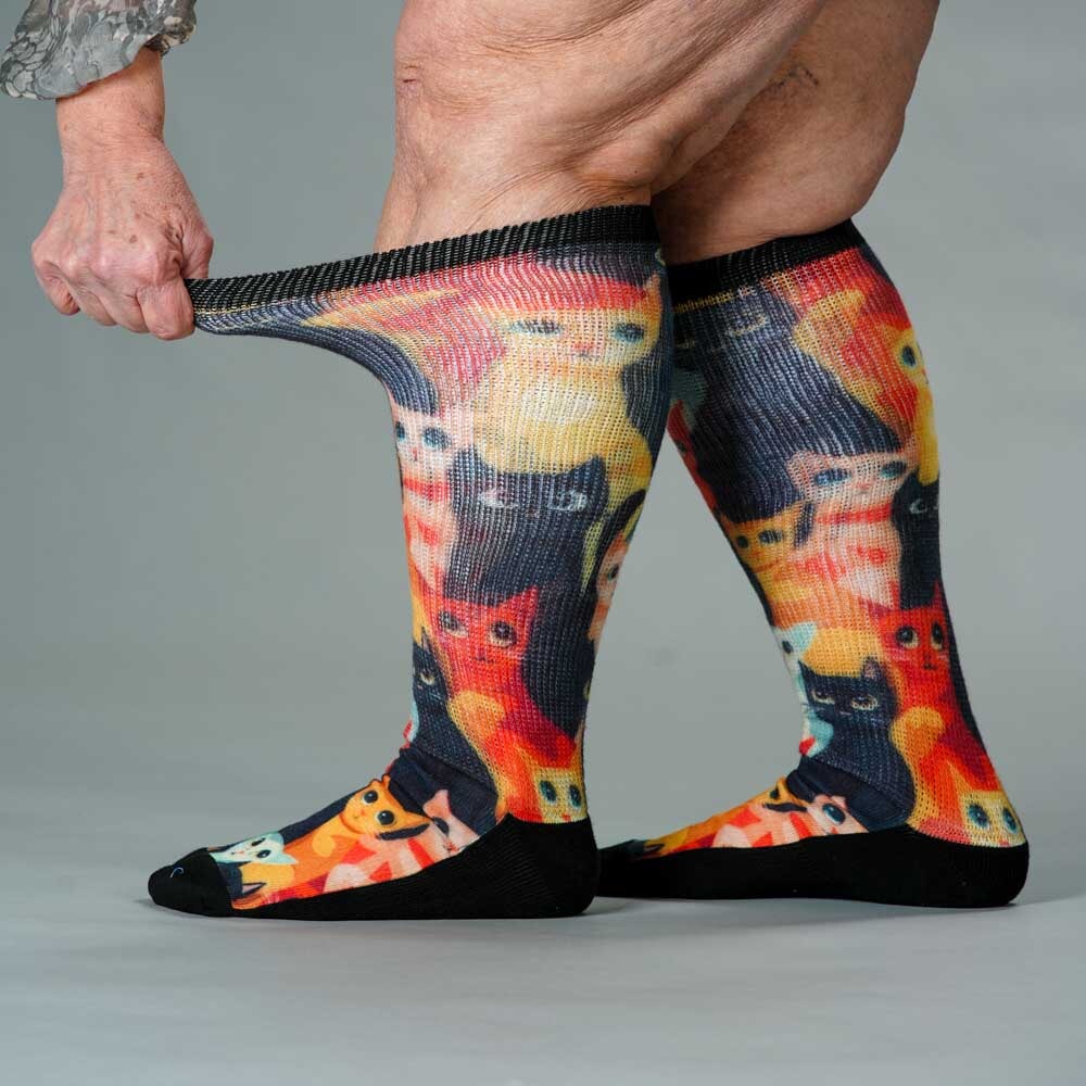 Viasox Whiskers EasyStretch Socks detail close-up