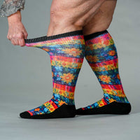 Viasox Spring Picnic EasyStretch Socks detail close-up