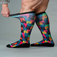 Viasox Kitty City EasyStretch Socks detail close-up