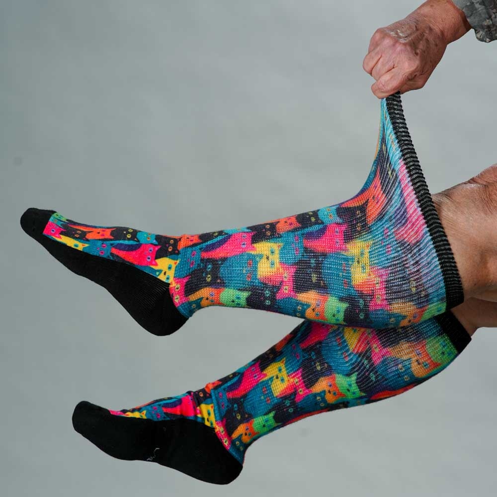 Viasox Kitty City EasyStretch Socks alternate view