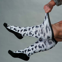 Viasox Black Meows EasyStretch Socks alternate view