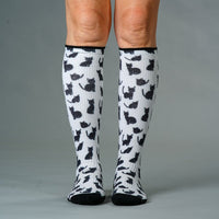 Viasox Cozy Cat Compression Socks 5-Pack Bundle side view