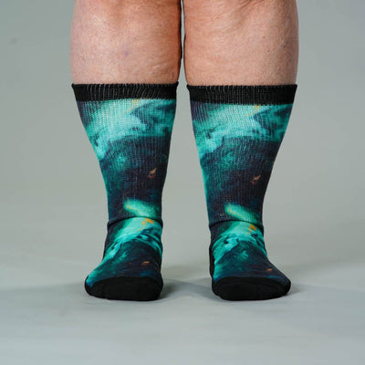 Viasox Malachite EasyStretch Socks pair displayed