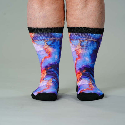 Viasox Golden Lavender EasyStretch Socks pair displayed