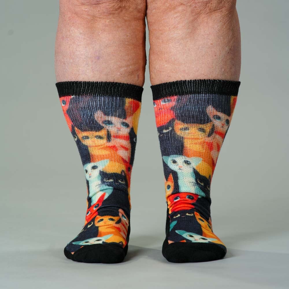 Viasox Whiskers EasyStretch Socks pair displayed
