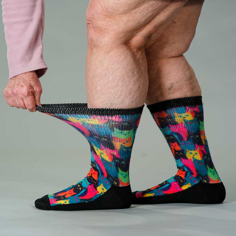 Viasox Kitty City EasyStretch Socks showcase image