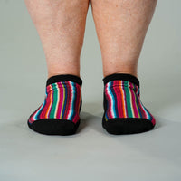 Viasox Fiesta Stripes Ankle Socks side view