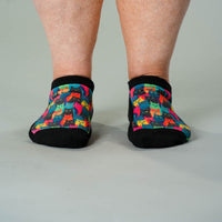 Viasox Cozy Cat Ankle Socks 5-Pack Bundle detail close-up