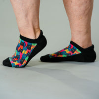 Viasox Kitty City Ankle Socks stretched display