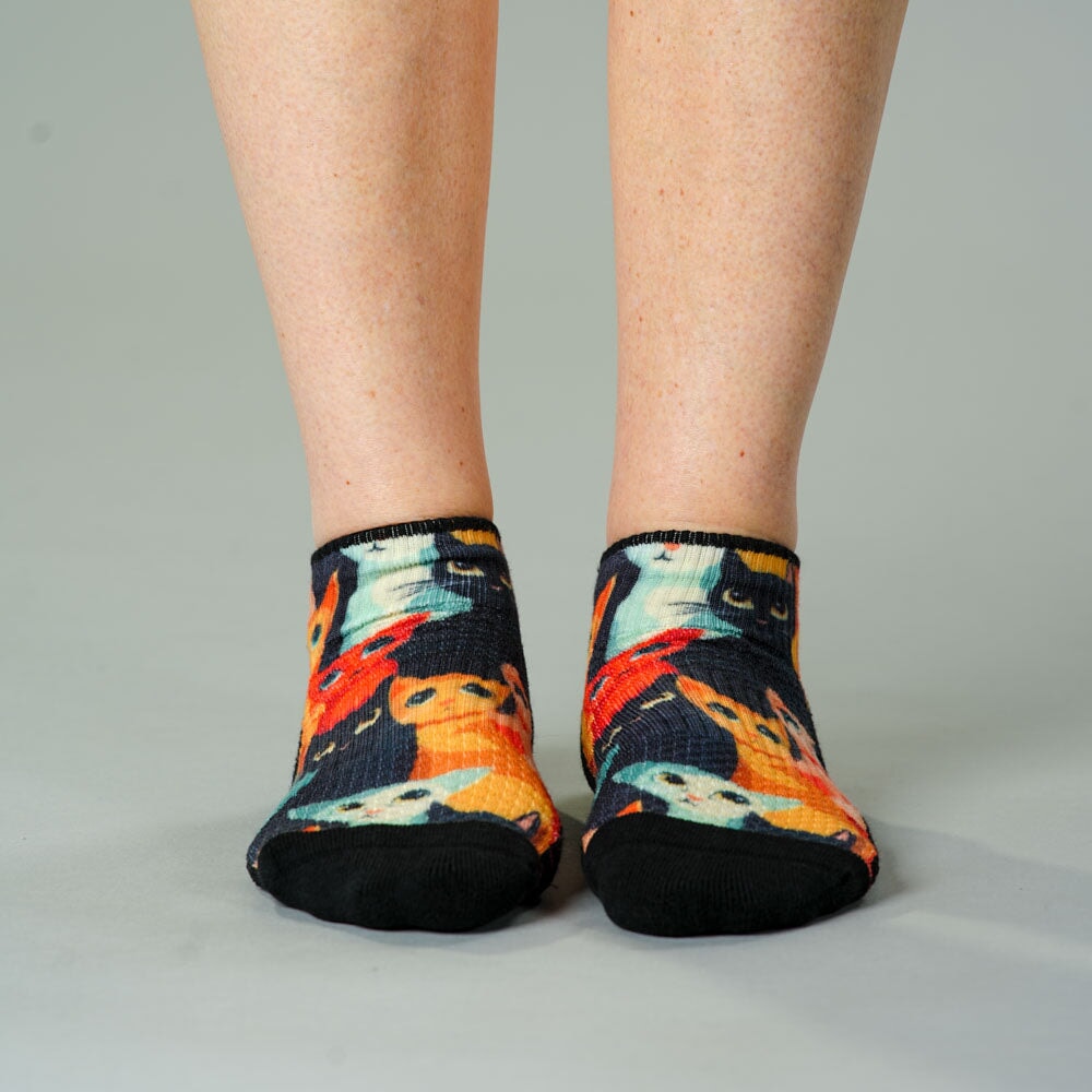 Viasox Whiskers Ankle Compression Socks side view