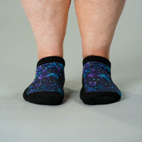 Viasox Mysterious Kitty Ankle Socks side view