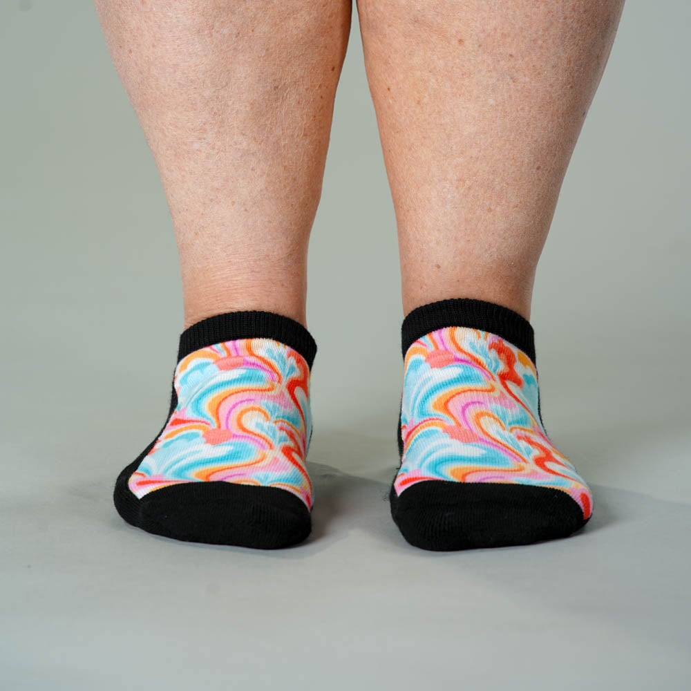 Viasox Retro Pastel Ankle Socks 5-Pack Bundle pair displayed