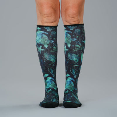 Mandala Ocean Compression Socks