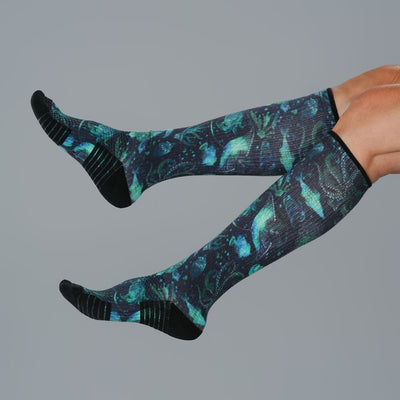 Mandala Ocean Compression Socks