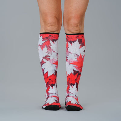 Maple Leaves Compression Socks