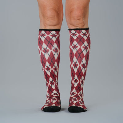 Canadian Argyle Compression Socks