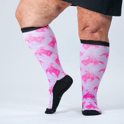Viasox Saddle Up EasyStretch™ Socks detail close-up