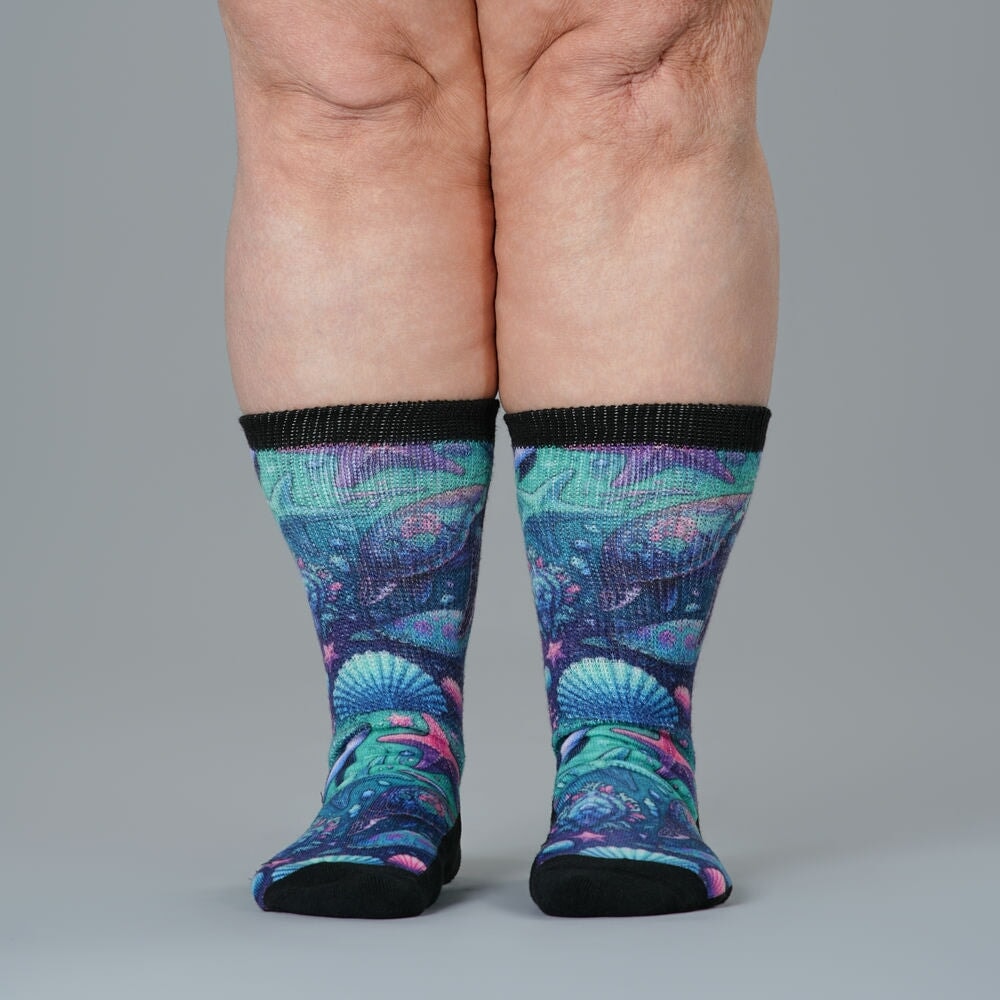 Iridescent Sealife EasyStretch™ Socks – Viasox