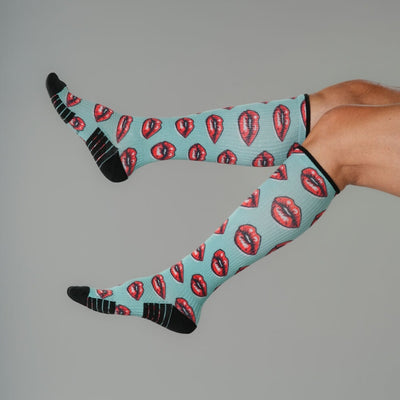 Vintage Kiss Compression Socks