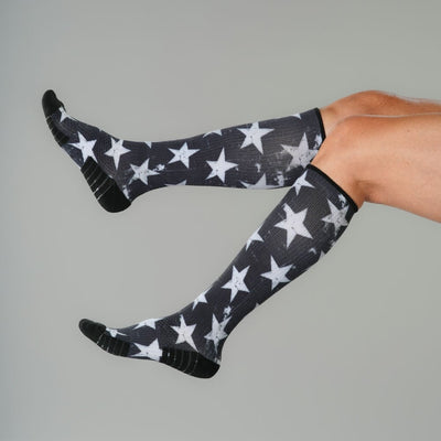 Retro Stars Compression Socks