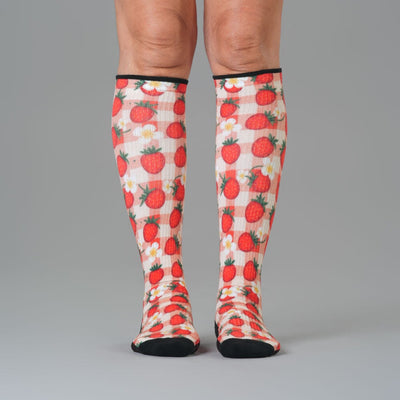 Strawberry Patch Compression Socks