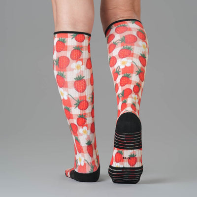 Strawberry Patch Compression Socks