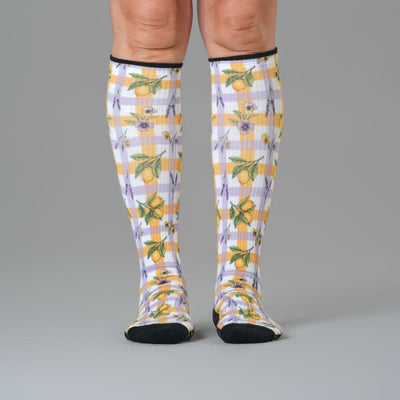 Lavender Lemon Compression Socks
