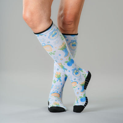 Berry Blue Compression Socks