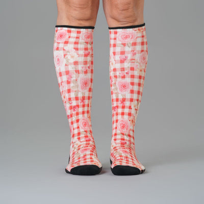 Cottage Rose Compression Socks
