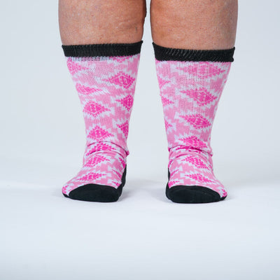 Viasox Sierra Sunset EasyStretch™ Socks pair displayed