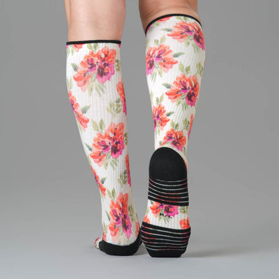 Pastel Petals Compression Socks