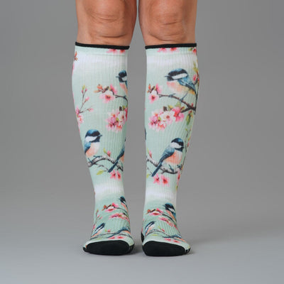 Chickadees Compression Socks