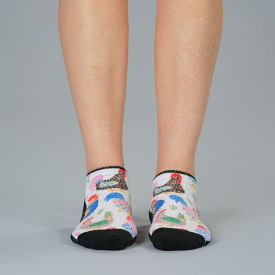 Rooster Razzle Ankle Compression Socks