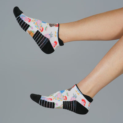 Rooster Razzle Ankle Compression Socks