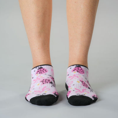 Pink Ladies Ankle Compression Socks