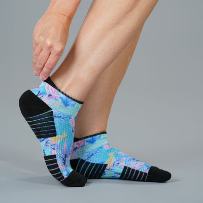 Pastel Reef Ankle Compression Socks