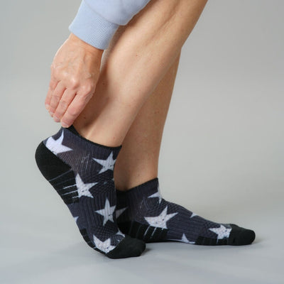 Retro Stars Ankle Compression Socks