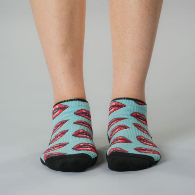 Vintage Kiss Ankle Compression Socks