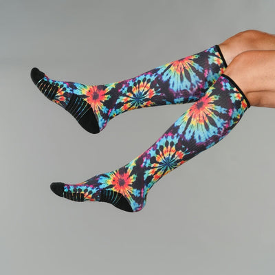 Rainbow Dye Compression Socks