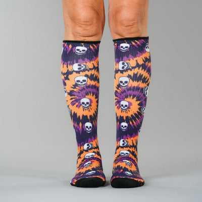 Halloween Tie Dye Compression Socks