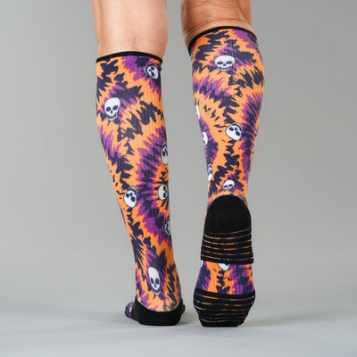 Halloween Tie Dye Compression Socks