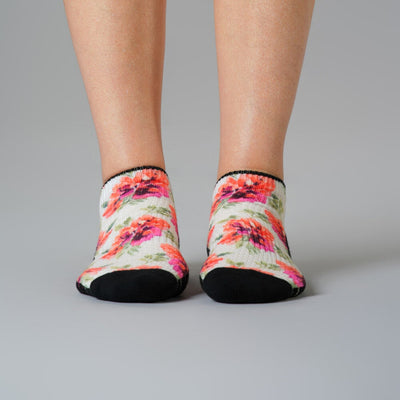 Pastel Petals Ankle Compression Socks