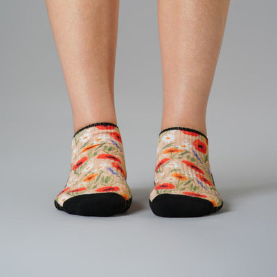 Poppy Summer Ankle Compression Socks