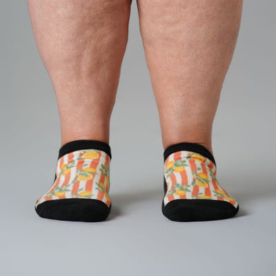 Lemon Stripes Ankle Socks
