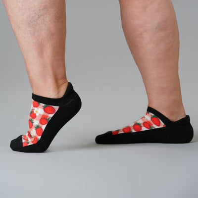 Strawberry Patch Ankle Socks