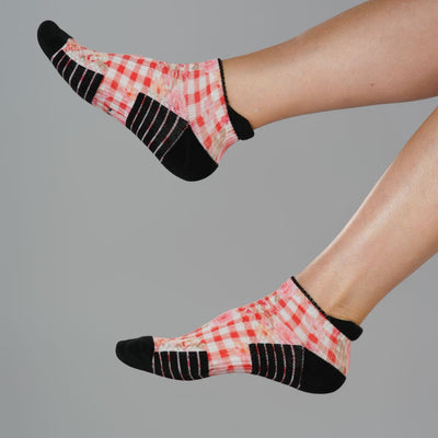 Cottage Rose Ankle Compression Socks