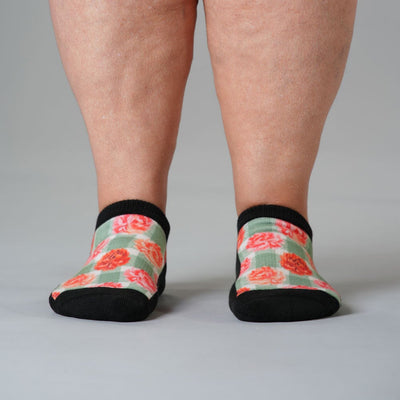 Peony Blooms Ankle Socks