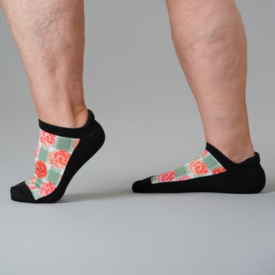 Peony Blooms Ankle Socks