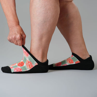 Peony Blooms Ankle Socks